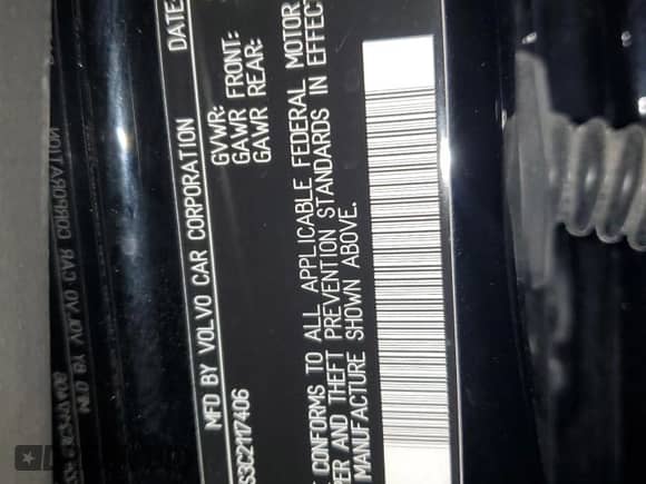 2012 Volvo S60 T5 с VIN YV1622FS3C2117406, выставлен на аукционе Copart как лот 71000155 с пробегом Не указан миль и Списание • Salvage title. История ставок и продаж доступна на DreamBid. Изображение 13.
