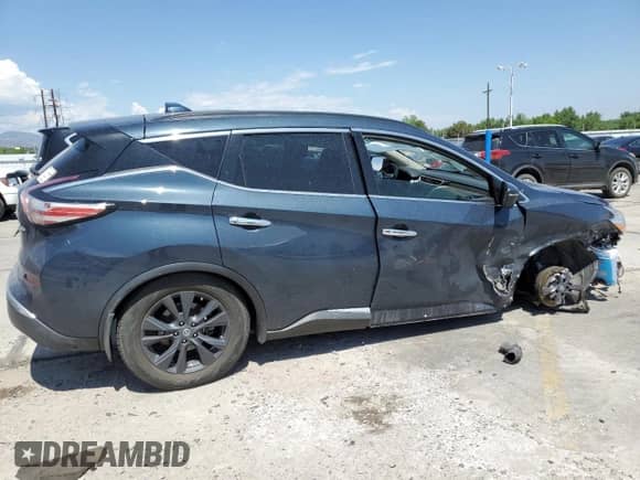 2017 Nissan Murano S with VIN 5N1AZ2MH5HN186876, listed as a Copart auction lot 64136765 with 138,474 mi miles and Salvage title. Bid and sale history available at DreamBid. Image 3.