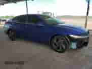 2024 Hyundai Elantra Limited with VIN KMHLN4DJXRU097735, listed as a Copart auction lot 81330525 with 13,597 mi miles and Salvage title. Bid and sale history available at DreamBid. Image 4.