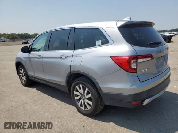 2021 Honda Pilot EX with VIN 5FNYF6H3XMB055887, listed as a Copart auction lot 56867605 with 50,462 mi miles and Salvage title. Bid and sale history available at DreamBid. Image 2.