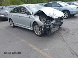 2015 Hyundai Sonata Limited with VIN 5NPE34AF1FH042261, listed as a IAAI auction lot 42518974 with 105,051 mi miles and . Bid and sale history available at DreamBid. Image 1.