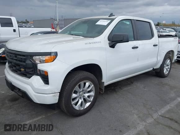 2025 Chevrolet Silverado 1500 Custom with VIN 3GCPKBEK6SG229571, listed as a IAAI auction lot 43299191 with 10,593 mi miles and . Bid and sale history available at DreamBid. Image 2.