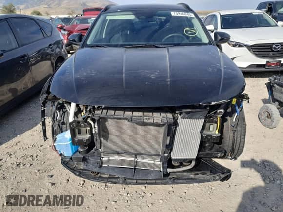 2022 Hyundai Tucson Blue with VIN KM8JBCA11NU028277, listed as a Copart auction lot 70946845 with 48,913 mi miles and Salvage title. Bid and sale history available at DreamBid. Image 5.