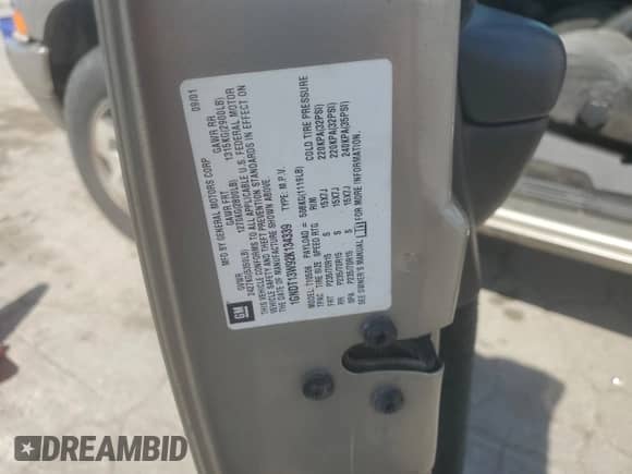 2002 Chevrolet Blazer LS with VIN 1GNDT13W92K134339, listed as a Copart auction lot 64442105 with Not provided miles and Clean title. Bid and sale history available at DreamBid. Image 13.