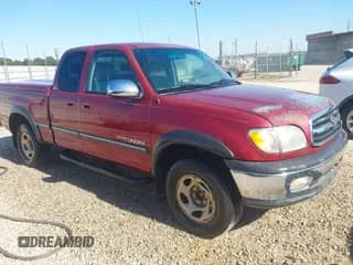 2002 Toyota Tundra SR5 with VIN 5TBRT34142S278086, listed as a IAAI auction lot 43433691 with 209,357 mi miles and . Bid and sale history available at DreamBid. Image 1.