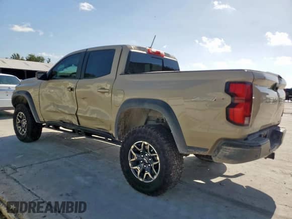 2024 Chevrolet Colorado 4WD ZR2 with VIN 1GCPTFEK7R1252936, listed as a Copart auction lot 61176905 with 19,126 mi miles and Salvage title. Bid and sale history available at DreamBid. Image 2.