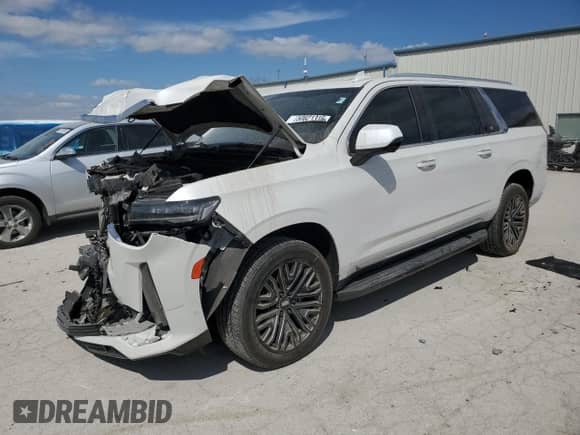 2021 Cadillac Escalade ESV Premium Luxury с VIN 1GYS4KKL0MR479659, выставлен на аукционе Copart как лот 50821315 с пробегом 57 526 миль миль и Списание • Salvage title. История ставок и продаж доступна на DreamBid. Изображение 1.
