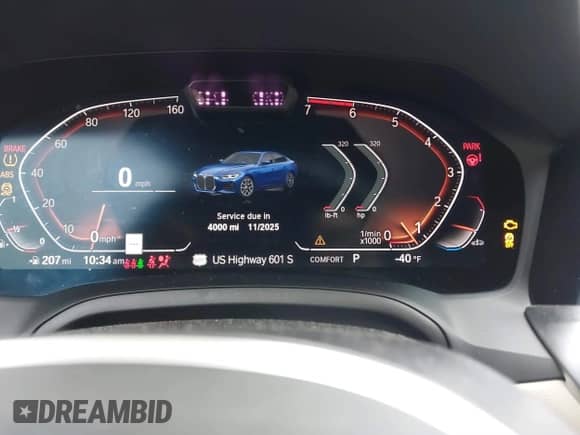 2023 BMW 4 Series 430i with VIN WBA63AV01PFP62872, listed as a IAAI auction lot 41575065 with 25,943 mi miles and . Bid and sale history available at DreamBid. Image 7.