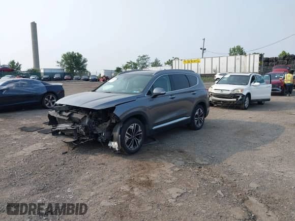2019 Hyundai Santa Fe Ultimate with VIN 5NMS5CAA0KH032307, listed as a IAAI auction lot 42932223 with 48,387 mi miles and . Bid and sale history available at DreamBid. Image 2.