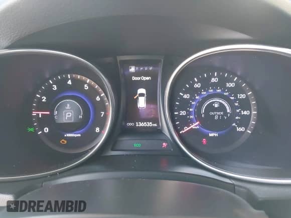 2013 Hyundai Santa Fe Sport with VIN 5XYZW3LA1DG019765, listed as a IAAI auction lot 43101008 with 136,535 mi miles and . Bid and sale history available at DreamBid. Image 7.