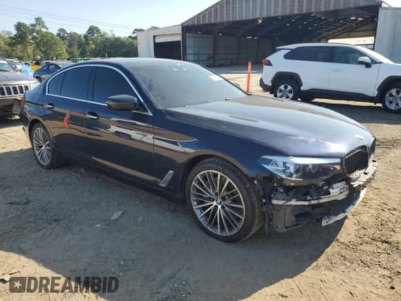 2018 BMW 5 Series 540i with VIN WBAJE5C5XJWA94185, listed as a Copart auction lot 71841485 with 134,231 mi miles and Salvage title. Bid and sale history available at DreamBid. Image 4.