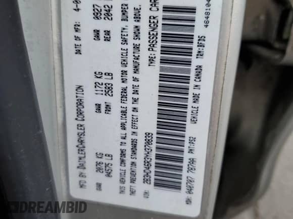 2000 Dodge Intrepid z VIN 2B3HD46R3YH370839, wystawiony jako Copart lot #56537265 z przebiegiem 127 102 mil mil oraz Szkoda całkowita • Salvage title. Historia ofert i sprzedaży dostępna na DreamBid. Obrazek 12.