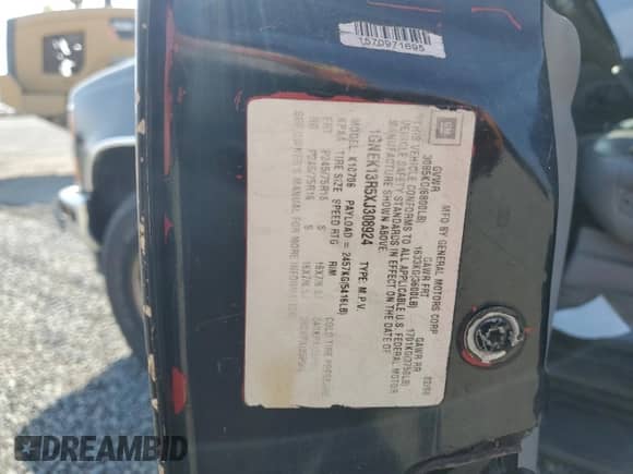 1999 Chevrolet Tahoe Z71 с VIN 1GNEK13R5XJ308924, выставлен на аукционе Copart как лот 64463984 с пробегом 229 181 миль миль и Списание • Salvage title. История ставок и продаж доступна на DreamBid. Изображение 13.
