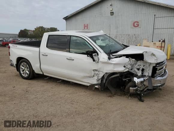 2019 Chevrolet Silverado 1500 LTZ with VIN 1GCUYGEL7KZ100648, listed as a Copart auction lot 82379695 with 56,053 mi miles and Clean title. Bid and sale history available at DreamBid. Image 4.