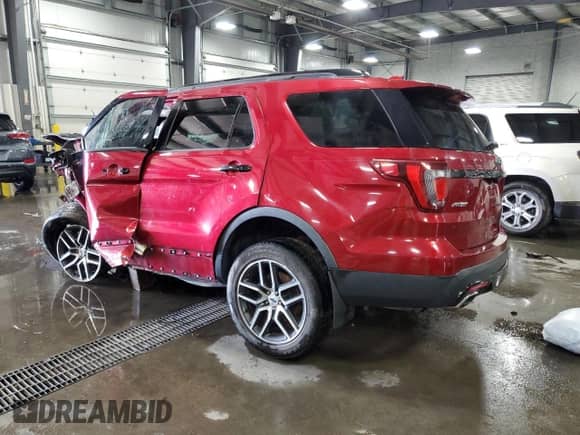 2017 Ford Explorer Sport with VIN 1FM5K8GT2HGA02135, listed as a Copart auction lot 80476495 with 111,160 mi miles and Non repairable. Bid and sale history available at DreamBid. Image 2.