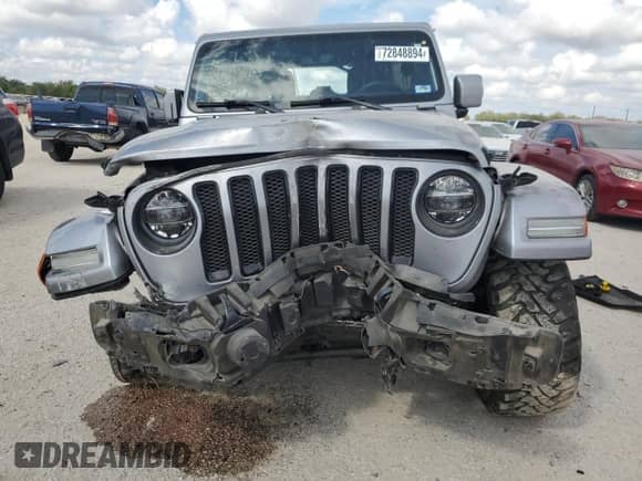 2021 Jeep Wrangler Unlimited Sahara High Altitude with VIN 1C4HJXEG2MW620527, listed as a Copart auction lot 72848894 with 65,598 mi miles and Salvage title. Bid and sale history available at DreamBid. Image 5.