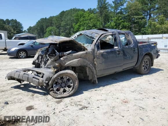 2021 Nissan Frontier Pro-4X with VIN 1N6ED0EB7MN712208, listed as a Copart auction lot 61527345 with Not provided miles and Salvage title. Bid and sale history available at DreamBid. Image 1.