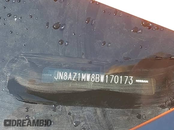 2011 Nissan Murano SV with VIN JN8AZ1MW8BW170173, listed as a IAAI auction lot 43216601 with 243,319 mi miles and . Bid and sale history available at DreamBid. Image 9.