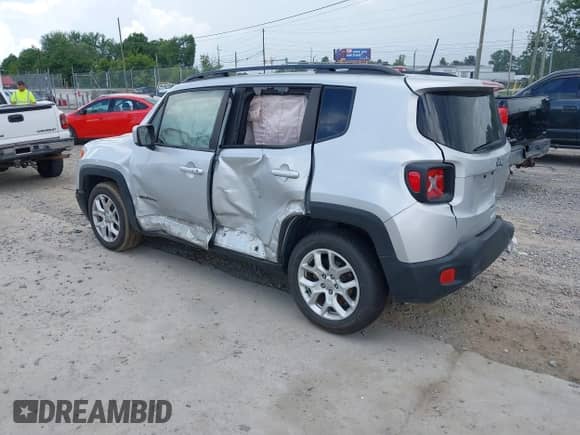 2018 Jeep Renegade Latitude with VIN ZACCJABB4JPH67246, listed as a IAAI auction lot 42740177 with 93,470 mi miles and . Bid and sale history available at DreamBid. Image 3.