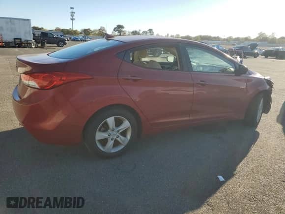 2013 Hyundai Elantra GLS with VIN KMHDH4AE4DU623790, listed as a Copart auction lot 84169555 with 29,235 mi miles and Salvage title. Bid and sale history available at DreamBid. Image 3.