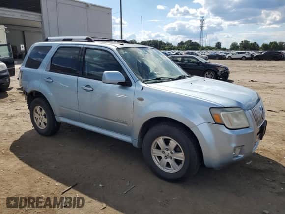 2008 Mercury Mariner Premier with VIN 4M2CU97138KJ22124, listed as a Copart auction lot 70158475 with 183,925 mi miles and Salvage title. Bid and sale history available at DreamBid. Image 4.