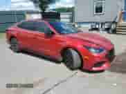 2021 Hyundai Sonata N Line with VIN 5NPEK4JC3MH116611, listed as a Copart auction lot 69665525 with 51,611 mi miles and Salvage title. Bid and sale history available at DreamBid. Image 4.