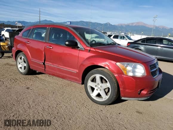 2007 Dodge Caliber R/T with VIN 1B3HE78K07D344600, listed as a Copart auction lot 71455505 with 168,078 mi miles and Salvage title. Bid and sale history available at DreamBid. Image 4.