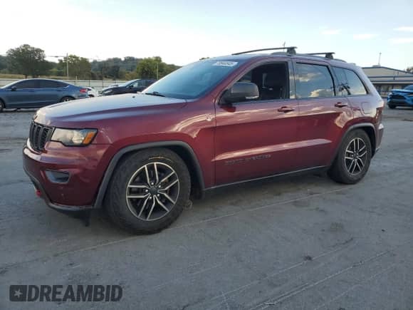 2019 Jeep Grand Cherokee Trailhawk with VIN 1C4RJFLG4KC609156, listed as a Copart auction lot 70844845 with 155,613 mi miles and Salvage title. Bid and sale history available at DreamBid. Image 1.
