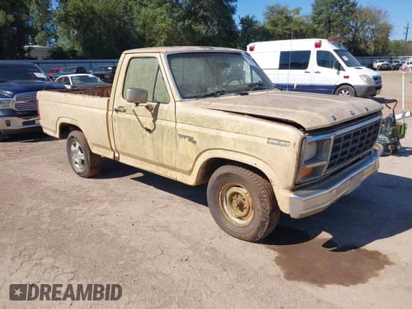 1981 Ford F-150 with VIN 1FTDF15E3BNA54005, listed as a IAAI auction lot 43439553 with 32,525 mi miles and . Bid and sale history available at DreamBid. Image 1.