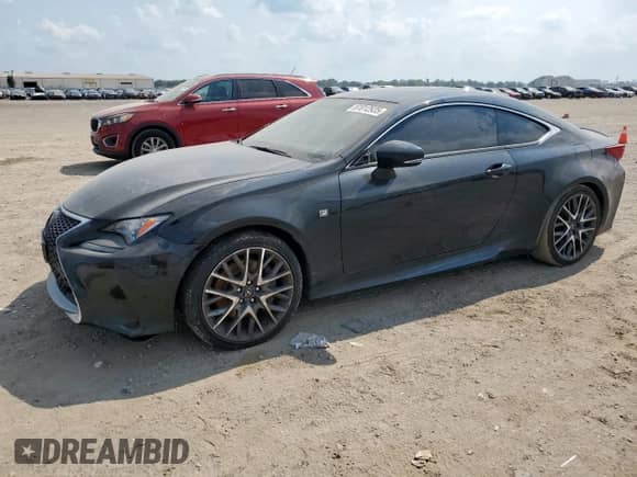 2016 Lexus RC 300 F Sport with VIN JTHSM5BC1G5001557, listed as a Copart auction lot 81012935 with Not provided miles and Salvage title. Bid and sale history available at DreamBid. Image 1.