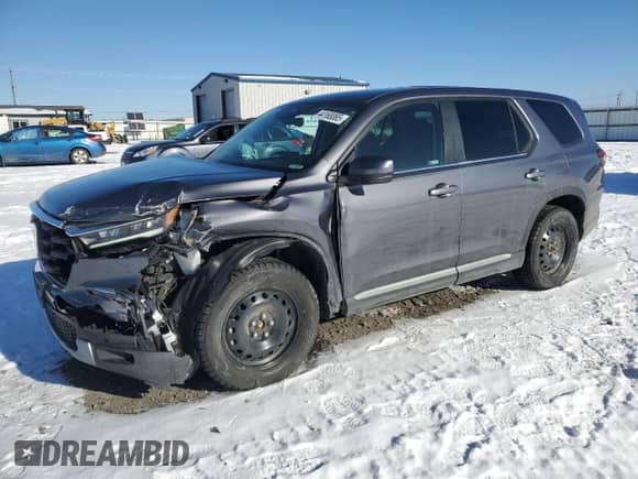 2024 Honda Pilot EX-L with VIN 5FNYG1H57RB025660, listed as a Copart auction lot 44168065 with 17,447 mi miles and Salvage title. Bid and sale history available at DreamBid. Image 1.