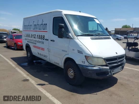 2005 Dodge Sprinter with VIN WD2PD644755766674, listed as a IAAI auction lot 42297709 with 231,073 mi miles and . Bid and sale history available at DreamBid. Image 1.