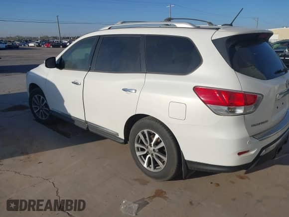 2014 Nissan Pathfinder SL with VIN 5N1AR2MN6EC620364, listed as a IAAI auction lot 41878616 with 202,578 mi miles and . Bid and sale history available at DreamBid. Image 3.