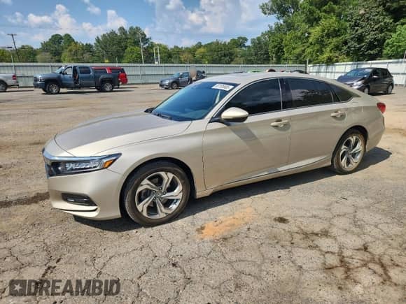 2018 Honda Accord EX-L with VIN 1HGCV1F59JA260482, listed as a Copart auction lot 80185685 with 109,348 mi miles and Salvage title. Bid and sale history available at DreamBid. Image 1.