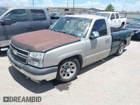 2005 Chevrolet Silverado 1500 Work Truck with VIN 1GCEC14X45Z206936, listed as a IAAI auction lot 42774445 with Not provided miles and . Bid and sale history available at DreamBid. Image 2.