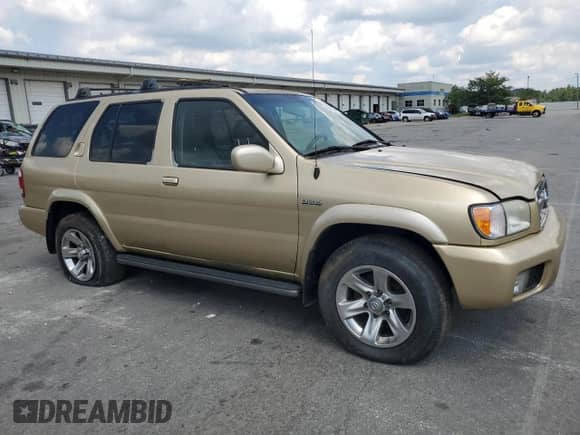2004 Nissan Pathfinder SE z VIN JN8DR09Y44W913755, wystawiony jako Copart lot #69020225 z przebiegiem 188 724 mil mil oraz Nie do naprawy • Non repairable. Historia ofert i sprzedaży dostępna na DreamBid. Obrazek 4.