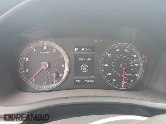 2018 Hyundai Sonata Sport with VIN 5NPE34AFXJH701320, listed as a Copart auction lot 70502525 with 90,837 mi miles and Salvage title. Bid and sale history available at DreamBid. Image 9.