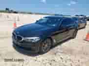 2020 BMW 5 Series 540i xDrive with VIN WBAJS3C02LCE01869, listed as a Copart auction lot 58245235 with 47,144 mi miles and Salvage title. Bid and sale history available at DreamBid. Image 1.