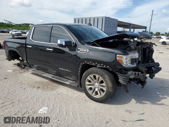2020 GMC Sierra 1500 Denali z VIN 3GTP8FED2LG372879, wystawiony jako Copart lot #71908384 z przebiegiem 53 750 mil mil oraz Nie do naprawy • Non repairable. Historia ofert i sprzedaży dostępna na DreamBid. Obrazek 4.