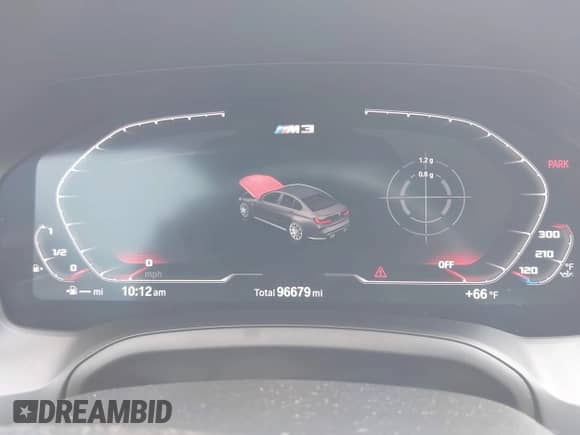 2022 BMW M3 with VIN WBS53AY03NFL94517, listed as a IAAI auction lot 42026142 with 96,679 mi miles and . Bid and sale history available at DreamBid. Image 16.