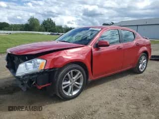 2012 Dodge Avenger SXT z VIN 1C3CDZCB3CN198376, wystawiony jako Copart lot #69365135 z przebiegiem 57 167 mil mil oraz Szkoda całkowita • Salvage title. Historia ofert i sprzedaży dostępna na DreamBid. Obrazek 1.