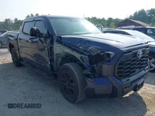 2024 Toyota Tundra SR5 with VIN 5TFLA5DB4RX163385, listed as a IAAI auction lot 42422691 with 27,689 mi miles and . Bid and sale history available at DreamBid. Image 1.