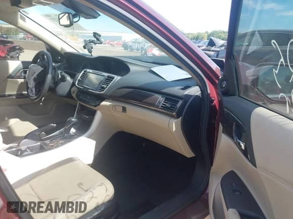 2016 Honda Accord EX-L with VIN 1HGCR2F97GA063526, listed as a IAAI auction lot 43322235 with 116,837 mi miles and . Bid and sale history available at DreamBid. Image 5.