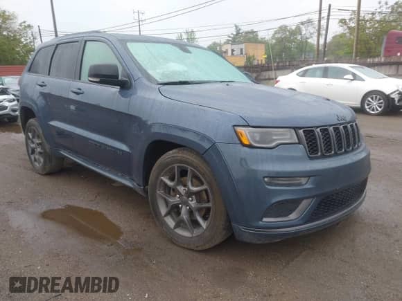 2020 Jeep Grand Cherokee Limited X with VIN 1C4RJFBG9LC435989, listed as a IAAI auction lot 42291333 with 91,825 mi miles and . Bid and sale history available at DreamBid. Image 1.