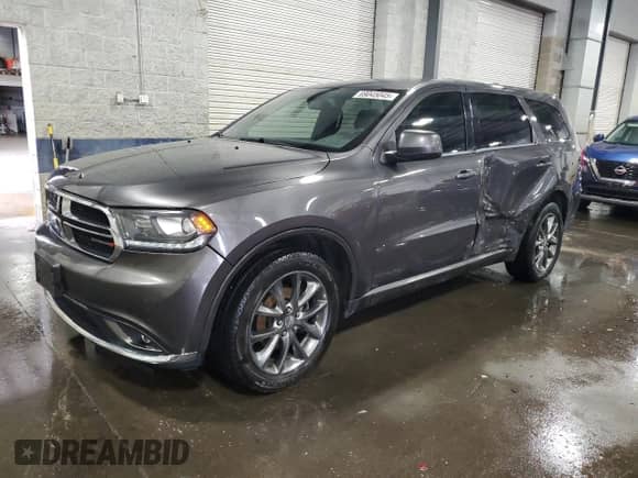 2015 Dodge Durango SXT with VIN 1C4RDHAG7FC120181, listed as a Copart auction lot 69045045 with 140,774 mi miles and Salvage title. Bid and sale history available at DreamBid. Image 1.