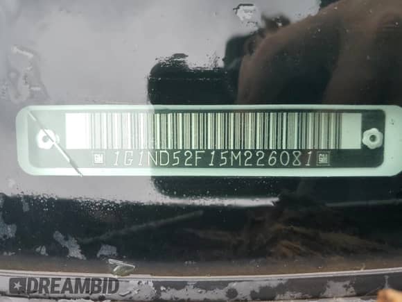 2005 Chevrolet Malibu Classic z VIN 1G1ND52F15M226081, wystawiony jako Copart lot #54518785 z przebiegiem 193 362 mil mil oraz Szkoda całkowita • Salvage title. Historia ofert i sprzedaży dostępna na DreamBid. Obrazek 12.