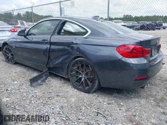 2019 BMW 4 Series 430i with VIN WBA4W3C53KAF92600, listed as a IAAI auction lot 41937759 with 111,589 mi miles and . Bid and sale history available at DreamBid. Image 3.
