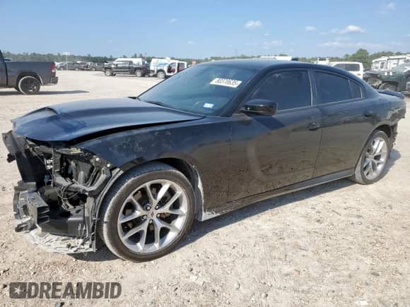 2021 Dodge Charger GT z VIN 2C3CDXHG8MH606065, wystawiony jako Copart lot #80370635 z przebiegiem 54 393 mil mil oraz Szkoda całkowita • Salvage title. Historia ofert i sprzedaży dostępna na DreamBid. Obrazek 1.