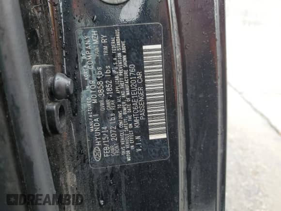 2014 Hyundai Veloster Turbo R-Spec с VIN KMHTC6AE1EU201760, выставлен на аукционе Copart как лот 41773085 с пробегом 137 863 миль миль и Списание • Salvage title. История ставок и продаж доступна на DreamBid. Изображение 12.