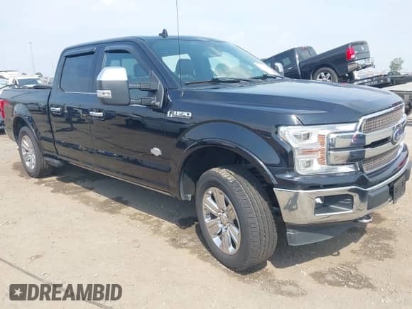 2019 Ford F-150 Lariat with VIN 1FTFW1E46KFD14388, listed as a IAAI auction lot 43253158 with 103,734 mi miles and . Bid and sale history available at DreamBid. Image 1.